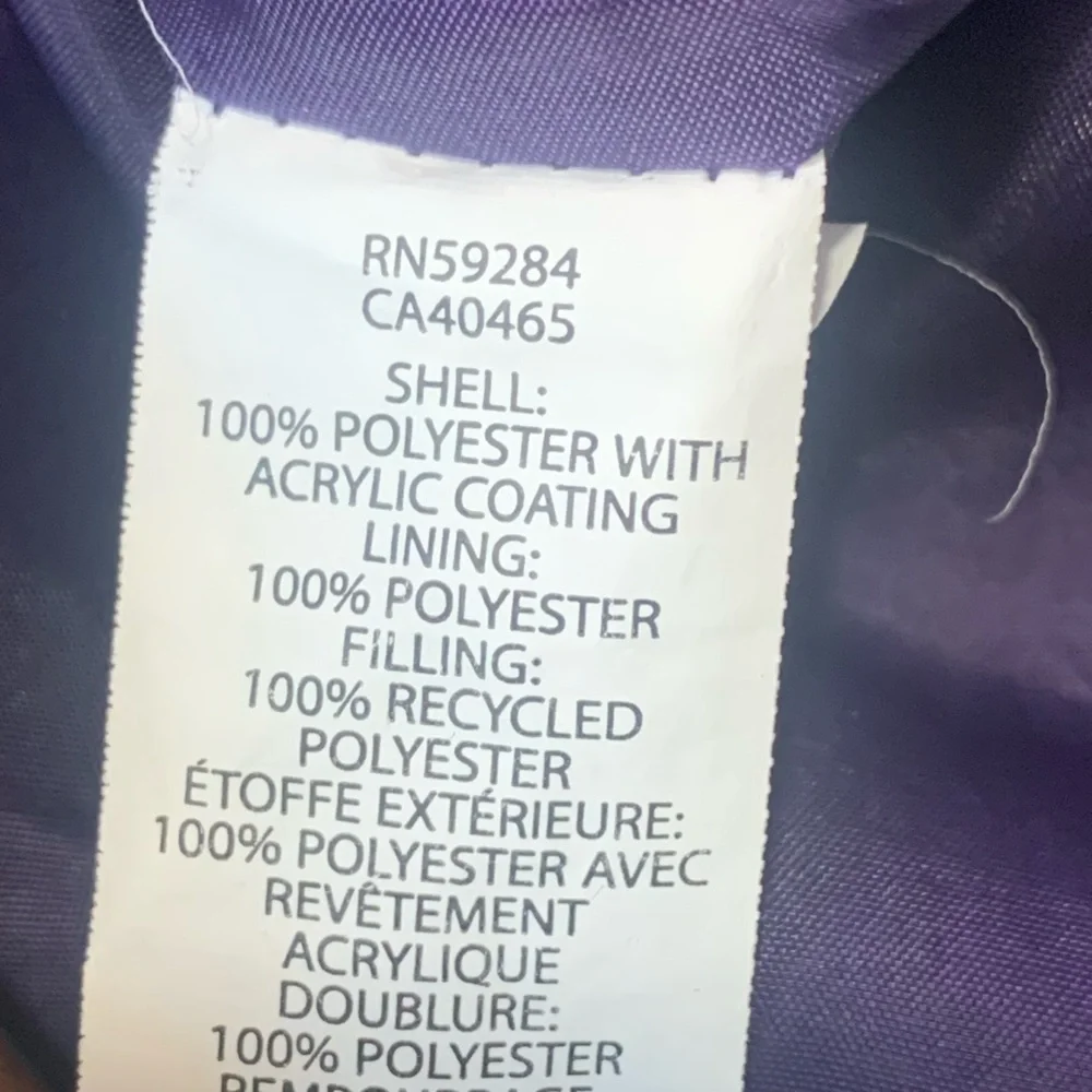 The Children’s Place Dark Purple Puffer Jacket fl girl 5-6